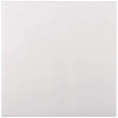 Made in USA - 1/2" Thick x 48" Wide x 4' Long, Polyethylene (UHMW) Sheet - White, ±0.10% Tolerance - USA Tool & Supply