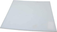 Made in USA - 3/16" Thick x 12" Wide x 1' Long, Polyethylene (UHMW) Sheet - White, ±0.20% Tolerance - USA Tool & Supply