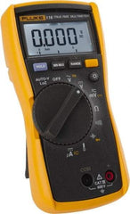 Fluke - 116, CAT III, 600 VAC/VDC, Digital True RMS Auto Ranging Manual Ranging Multimeter - Measures Voltage, Capacitance, Resistance, Temperature - USA Tool & Supply