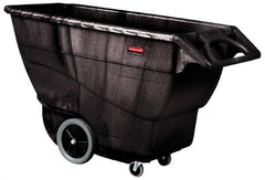 Rubbermaid - 2,100 Lb Load Capacity, 1 Cu Yd, Structural Foam Tilt Truck - 33-1/2" Wide x 70-3/4" Long x 42-1/4" High, Black - USA Tool & Supply