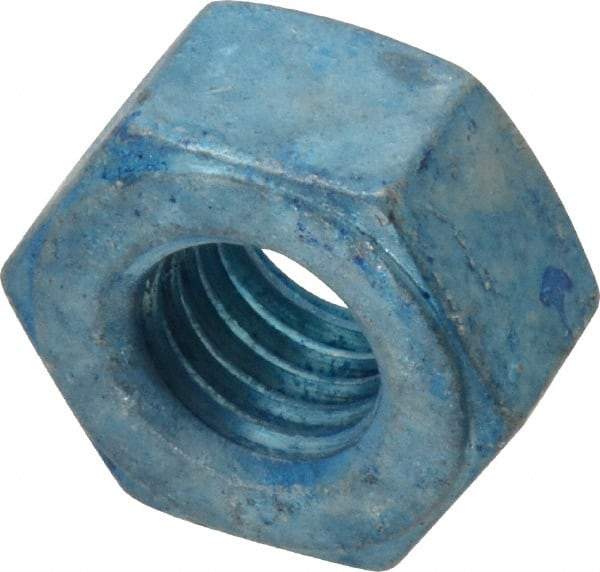 Value Collection - 1/2-13 UNC Steel Right Hand Heavy Hex Nut - 7/8" Across Flats, 31/64" High, Galvanized Finish - USA Tool & Supply