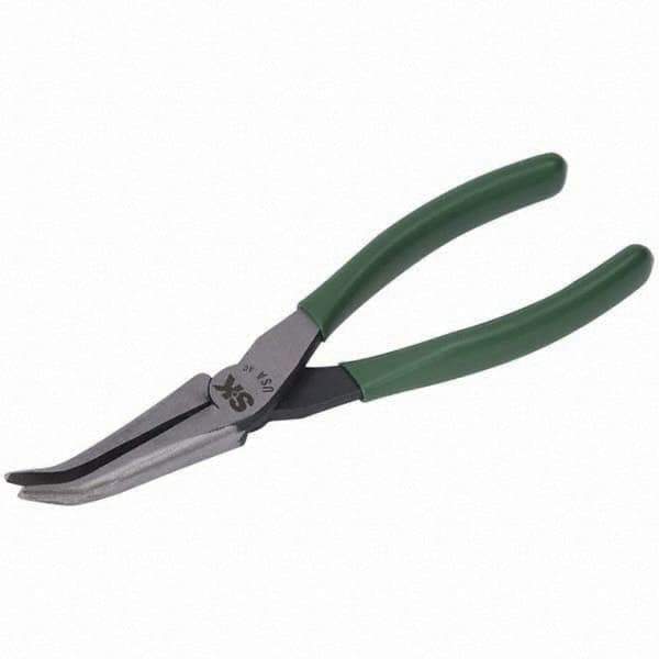 SK - Bent Nose Pliers - 7" W/O CUTTER CURVED NOSE PLIER - USA Tool & Supply