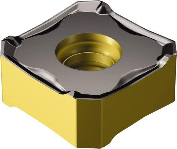 Sandvik Coromant - 345L1305 PM Grade 4340 Carbide Milling Insert - TiCN/Al2O3/TiN Coated, 5.05mm Thick, 13mm Inscribed Circle - USA Tool & Supply