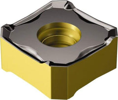 Sandvik Coromant - 345L1305 PM Grade 4340 Carbide Milling Insert - TiCN/Al2O3/TiN Coated, 5.05mm Thick, 13mm Inscribed Circle - USA Tool & Supply