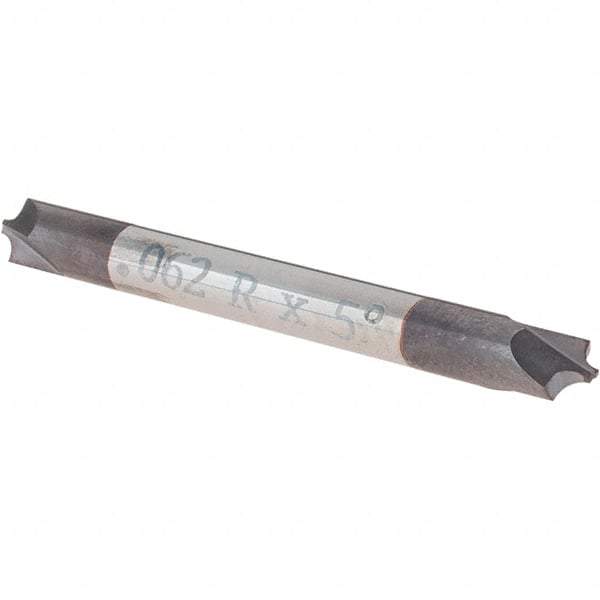 Value Collection - Corner Rounding End Mills - 0.046X2 .062CR 2FL CARB ALTIN CR DEM - USA Tool & Supply