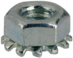 Value Collection - M3x0.5, Zinc Plated, Steel Hex Nut with External Tooth Washer - 6.5mm Washer Diam, 5.5mm Width Across Flats - USA Tool & Supply