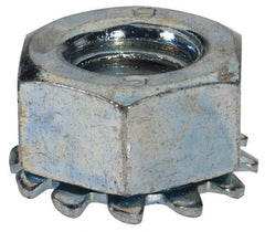 Value Collection - M8x1.25, Zinc Plated, Steel Hex Nut with External Tooth Washer - 15mm Washer Diam, 13mm Width Across Flats - USA Tool & Supply