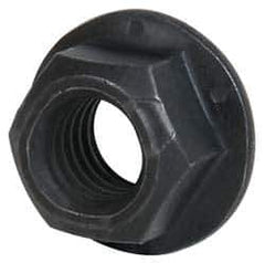 Value Collection - 3/4-10 UNC Grade G Hex Flange Lock Nut with Distorted Thread - 1-1/8" Width Across Flats, 53/64" High, Phosphate & Oil Finish - USA Tool & Supply