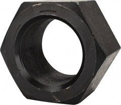 Value Collection - 2-12 UN Steel Right Hand Hex Nut - 3-1/8" Across Flats, 1-23/32" High, Uncoated - USA Tool & Supply
