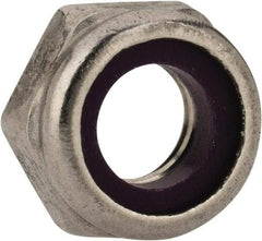 Value Collection - 5/16-18 UNC 18-8 Hex Lock Nut with Nylon Insert - 1/2" Width Across Flats, 1/4" High, Uncoated - USA Tool & Supply