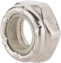 Value Collection - 3/8-16 UNC 18-8 Hex Lock Nut with Nylon Insert - 9/16" Width Across Flats, 17/64" High, Uncoated - USA Tool & Supply