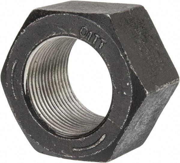 Value Collection - 1-3/8 - 12 UNF Steel Right Hand Hex Nut - 2-1/16" Across Flats, 1.206" High, Uncoated - USA Tool & Supply