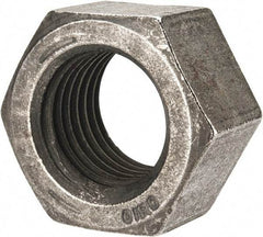 Value Collection - 1-1/2 - 6 UNC Steel Right Hand Hex Nut - 2-1/4" Across Flats, 1.317" High, Uncoated - USA Tool & Supply