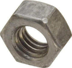 Value Collection - 5/16-18 UNC Steel Right Hand Hex Nut - 1/2" Across Flats, 17/64" High, Uncoated - USA Tool & Supply