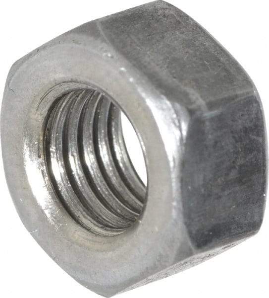 Value Collection - 5/16-24 UNF Steel Right Hand Hex Nut - 1/2" Across Flats, 17/64" High, Uncoated - USA Tool & Supply