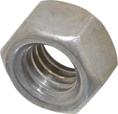 Value Collection - 7/16-14 UNC Steel Right Hand Hex Nut - 11/16" Across Flats, 3/8" High, Uncoated - USA Tool & Supply