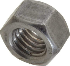 Value Collection - 1/2-13 UNC Steel Right Hand Hex Nut - 3/4" Across Flats, 7/16" High, Uncoated - USA Tool & Supply