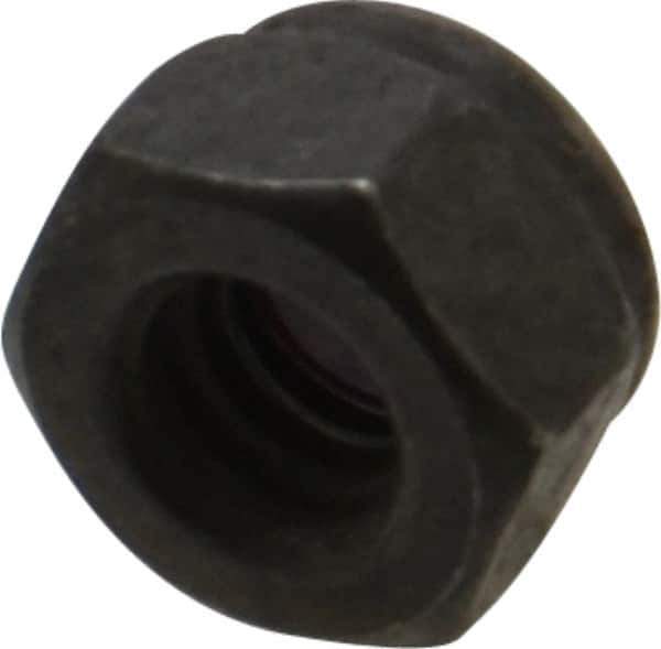 Value Collection - 1/4-20 UNC Grade 8 Hex Lock Nut with Nylon Insert - 7/16" Width Across Flats, 5/16" High, Uncoated - USA Tool & Supply