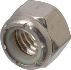 Value Collection - 7/16-14 UNC 316 Hex Lock Nut with Nylon Insert - 5/8" Width Across Flats, 29/64" High - USA Tool & Supply