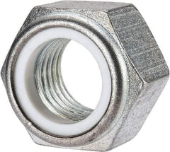 Value Collection - M30x3.50 Metric Coarse Grade 10 Hex Lock Nut with Nylon Insert - 30mm High, Zinc-Plated Finish - USA Tool & Supply