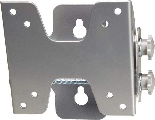 Video Mount - Steel, Flat Panel Tilt Mount For 10 to 23 Inch LCD Monitor - Silver, 25 Lbs. Load Capacity, 15° Max Tilt Angle, Flush Wall Mount Tilting - USA Tool & Supply