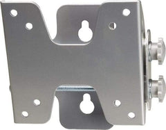 Video Mount - Steel, Flat Panel Tilt Mount For 10 to 23 Inch LCD Monitor - Silver, 25 Lbs. Load Capacity, 15° Max Tilt Angle, Flush Wall Mount Tilting - USA Tool & Supply