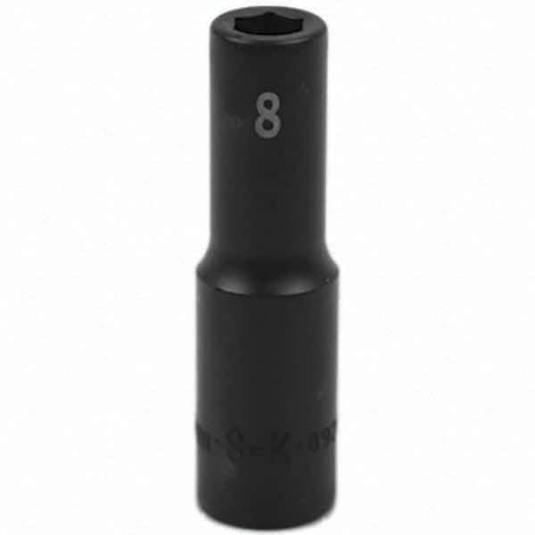 SK - Impact Socket - 3/8"DR 8MM DEEP IMPACT SOCKET - USA Tool & Supply