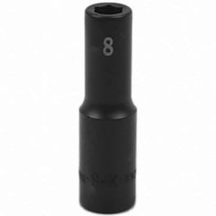 SK - Impact Socket - 3/8"DR 8MM DEEP IMPACT SOCKET - USA Tool & Supply