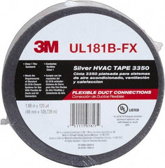 3M - 48mm x 120 Yds Silver Foil Tape - 3.1 mil, Acrylic Adhesive, Series 3350 - USA Tool & Supply