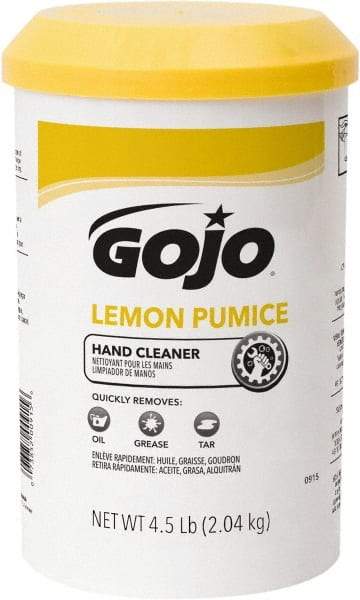 GOJO - 4.5 Lb Dispenser Refill Cream Waterless Hand Cleaner - White, Lemon Scent - USA Tool & Supply