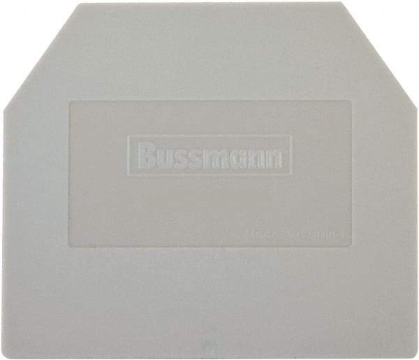 Cooper Bussmann - 1.9" High x 1.8" Long, Terminal Block End Cover - Use with DP100 Series Terminal Blocks - USA Tool & Supply