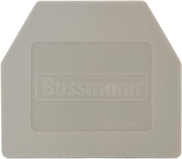 Cooper Bussmann - 1.18" High x 0.8" Long, Terminal Block End Cover - Use with DM20-GY Terminal Blocks - USA Tool & Supply