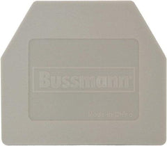 Cooper Bussmann - 1.18" High x 0.8" Long, Terminal Block End Cover - Use with DM20-GY Terminal Blocks - USA Tool & Supply