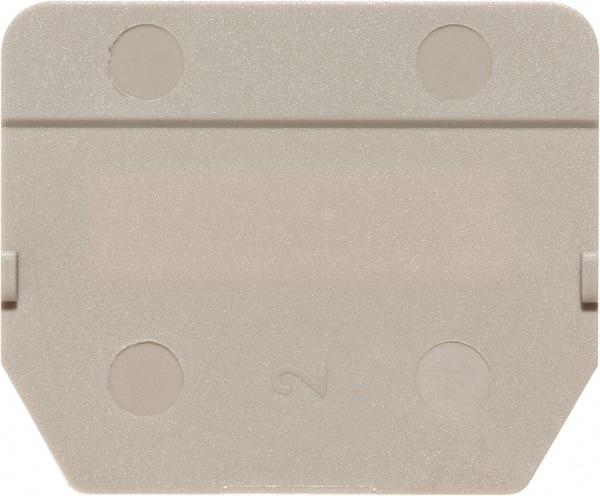 Cooper Bussmann - 2" High x 2.4" Long, Terminal Block Partition Plate - Use with DS50 Series Terminal Blocks - USA Tool & Supply