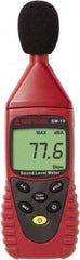 Amprobe - A and C Frequency Weight, LCD Display Sound Meter - 30 to 130 Decibels - USA Tool & Supply