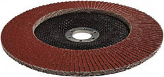 3M - 60 Grit, 7" Disc Diam, 5/8-11 Center Hole, Type 29 Ceramic Flap Disc - 13,300 Max RPM, Cloth Backing, Arbor Attaching System, Coated - USA Tool & Supply