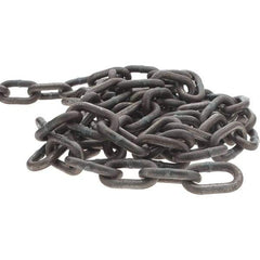 Peerless Chain - 1/4" Welded High Test Chain - 5,400 Lb Capacity, Grade 40, 134' Long, Hot Galvanized Finish - USA Tool & Supply