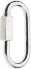 Value Collection - Zinc Steel Quick Link - 3/16" Diameter, 600 Lb Load Limit - USA Tool & Supply