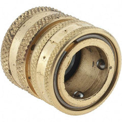 Parker - 3/4 Garden Hose Coupler - Brass & Stainless Steel, Female Connector - USA Tool & Supply