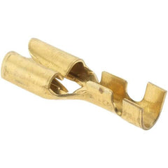 Import - Noninsulated Female Tab Terminal - Push In Connection, 14 to 12 AWG Compatible - USA Tool & Supply