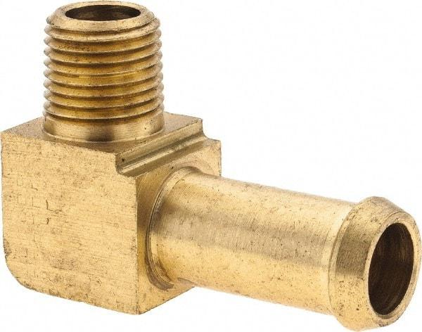 Eaton - 1/8 Barbed Thread 90° Male Elbow - Brass - USA Tool & Supply