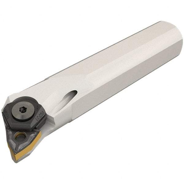 Iscar - 25mm Min Bore Diam, 180mm OAL, 20mm Shank Diam, A-MWLN-W Indexable Boring Bar - 28mm Max Bore Depth, WNM.. 06T3.. Insert, Wedge Holding Method - USA Tool & Supply