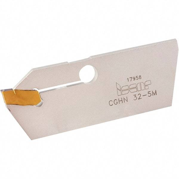 Iscar - 3.6 to 5mm Groove Width, 21mm Max Depth of Cut, Neutral Cut, CGHN Indexable Grooving Blade - Multiple Insert Styles, Series Cut Grip - USA Tool & Supply