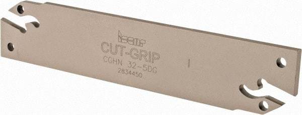 Iscar - 4.4 to 6.4mm Groove Width, 60mm Max Depth of Cut, Neutral Cut, CGHN Indexable Grooving Blade - Multiple Insert Styles, Series Cut Grip - USA Tool & Supply