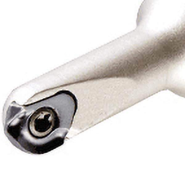 Iscar - 0.315" Cut Diam, 0.21" Max Depth of Cut, 1/2" Shank Diam, 3" OAL, Indexable Ball Nose End Mill - 1" Head Length, Straight Shank, CM D.31 Toolholder, CR-D8/.31 Insert - USA Tool & Supply