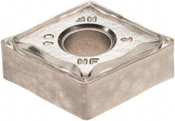 Iscar - CNMG432 NF Grade IC20N Carbide Turning Insert - Uncoated, 80° Diamond, 1/2" Inscr Circle, 3/16" Thick, 1/32" Corner Radius - USA Tool & Supply