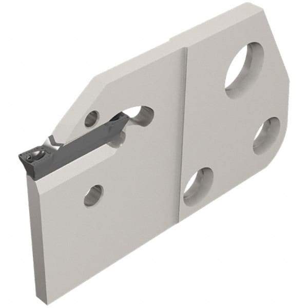 Iscar - 0.236 to 1/4" Groove Width, Right Hand Cut, DGAD Indexable Grooving Blade - 0.205 Seat Size, Multiple Insert Styles, Series Do-Grip - USA Tool & Supply