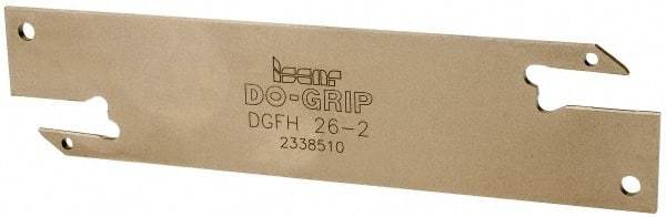 Iscar - 1.0236" Blade Height, 1/16" Blade Width, 4.3307" OAL, Neutral Cut, Double End Indexable Cut-Off Blade - DGFH Blade - USA Tool & Supply