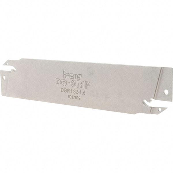 Iscar - 1.4" Groove Width, Neutral Cut, DGFH Indexable Grooving Blade - DGN/DGNM-J/JS/JT, DGR/L-J/JS Insert Style, Series Do-Grip & Heli-Grip - USA Tool & Supply