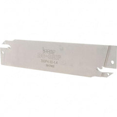 Iscar - 1.4" Groove Width, Neutral Cut, DGFH Indexable Grooving Blade - DGN/DGNM-J/JS/JT, DGR/L-J/JS Insert Style, Series Do-Grip & Heli-Grip - USA Tool & Supply